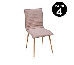  Conjunto de 4 cadeiras de jantar Jules