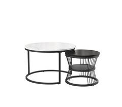 Mesa de centro, mesa de sala, iluminação LED, gavetas 70x45