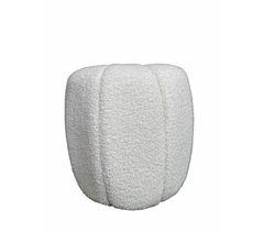 Puff redondo GAEL 42x42cm cor branco