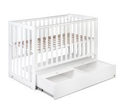 Berço YappyDue  com base regulável e gaveta