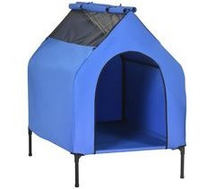 Casa para Cães Tecido Oxford e Aço PawHut