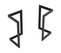 Conjunto de 2 pernas de mesa Kaskinen em forma de V em aço 39x39