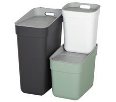 Curver Pack de 3 contentores de reciclagem Ready To Collect (30L, 20L e 10L)