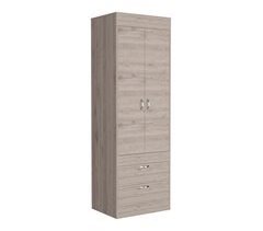 Roupeiro Lisboa em melamina com 2 portas, 1 prateleira, 1 varão