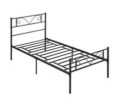 Estrutura de Cama Individual Aço HOMCOM, casa - quarto