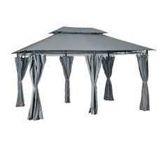 Pérgola de Exterior Aço e Poliéster Outsunny 300x400