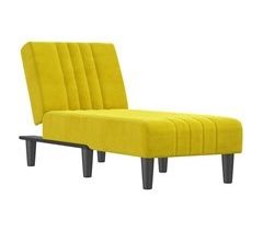 Chaise longue veludo cinzento-claro