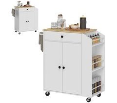 Ilha de Cozinha Melamina de madeira e MDF HOMCOM, casa - cozinha