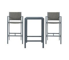 Conjunto Bistro Avise 1 mesa de bar com 2 bancos altos [casa.pro]
