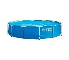 Piscina redonda Intex com estrutura metálica + purificador