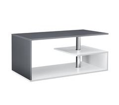Mesa de centro Haarlem com prateleira de aglomerado 90x50