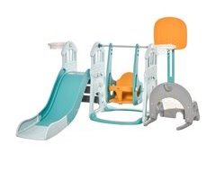 Escorrega e Baloiço para Crianças HDPE, PP HOMCOM