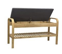 Sapateira de bambu MARCO 90x33x50cm