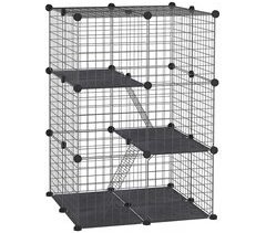 Recinto para Animais de Estimação Metal e PP PawHut