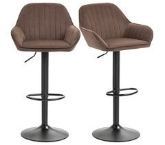 Conjunto de 2 Bancos Poliéster HOMCOM, casa - cadeiras