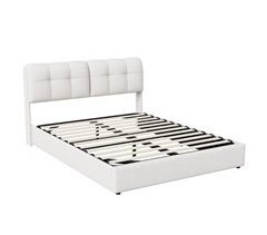 Cama, LED, cama de casal