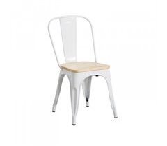 Cadeira Industrial Strong com Assento de Madeira Thinia Home