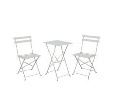Conjunto Terraço Dobrável Metálico com 2 Cadeiras e Mesa Bistreau