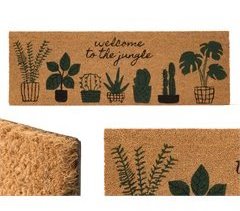 Tapete de entrada em fibra de coco 40x120cm JUNGLA