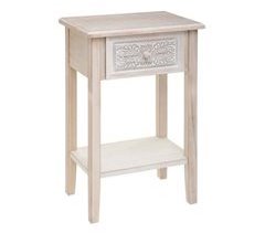Mesa de cabeceira estilo artesanal