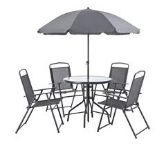 Conjunto de Mobiliário de Jardim Milagro para 4 Pessoas