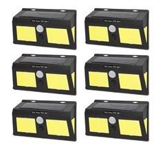 Aktive Conjunto de 6 luminárias solares LED de 500 lúmens