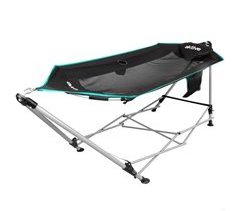 Aktive Rede dobrável com estrutura de aço com porta-copos