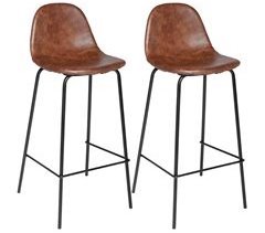 WELL HOME - Conjunto de 2 bancos altos "Vladi"