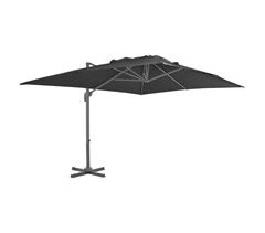 Sombrilla desplazada con poste de aluminio m