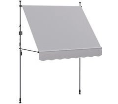Toldo Manual Retrátil Poliéster Outsunny 200x120
