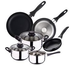 Conjunto de panelas de 5 peças + conjunto de 3 panelas