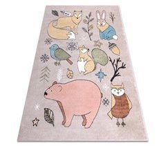 Tapete FUN Forester para crianças animais floresta 120x170