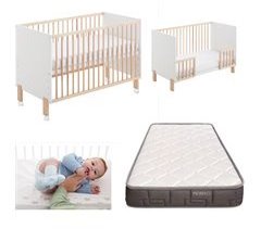 Berço de co-sleeping Umami com colchão, grades e rodas