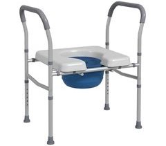 Cadeira Higiénica Alumínio e Plástico HOMCOM