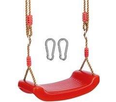 Balanço de plástico com cordas