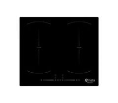 Placa indução 2 zonas flexíveis 4 queimadores 7400w AMTI642F