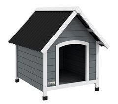 Casota para Cães Madeira de abeto, plástico PawHut