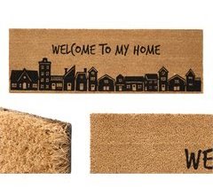 Tapete de entrada em fibra de coco 40x120cm CIUDAD