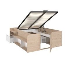 Cama de quarto conversível Stratos com base elevatória