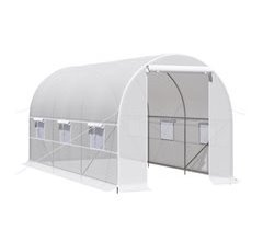 Estufa de Jardim PE, Metal Outsunny