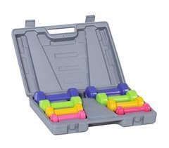 Conjunto de Halteres Aço e PU HOMCOM