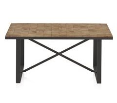 Mesa De Café De Blocos De Madeira
