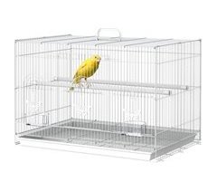 Gaiola para Pássaros Fio metálico e plástico PawHut