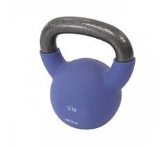 Cecotec Kettlebell com revestimento de neoprene. 12 kg Ferro fundido. Pega ergonómica. Design estético e fácil de limpar.
