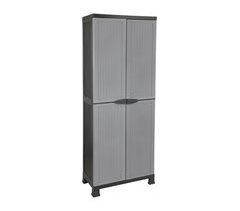 Armário Exterior em Resina com Vassoura e 4 Prateleiras Thinia Home 68