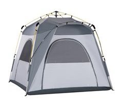 Tenda de Campismo Poliéster, Liga de Alumínio e Fibra de Vidro