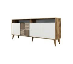 Console com efeito madeira 180