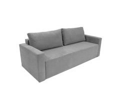  Skraut Home - Sofá-cama CLOUD, cinzento claro, transformável em cama, baú. Máxima descontracção e conforto - com sistema extraível 225x92x92cm