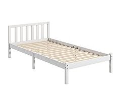 Estrutura de Cama Madeira de pinho HOMCOM, casa - quarto