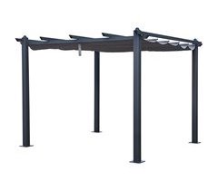 Pérgola autoportante 3 × 3m CASSIS - estrutura de alumínio 299x305